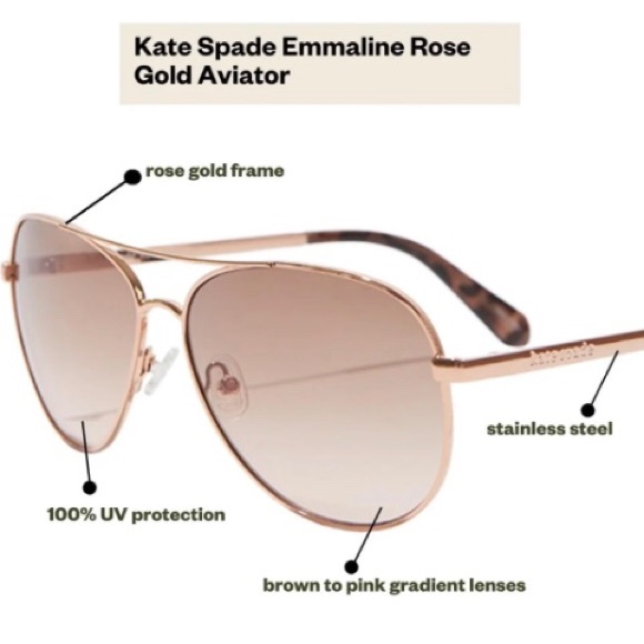 🕶️NWT🕶️ Fab Fit Fun X Kate Spade New York Emmaline Sunglasses - Picture 3 of 11